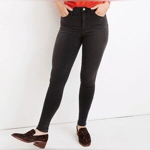 Madewell Curvy High-Rise Black Skinny Jeans Size 28
